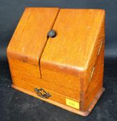 ART DECO CIRCA 1930S CENTURY OAK DESK TIDY