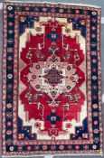 VINTAGE 20TH CENTURY PERSIAN ISLAMIC HAMADAN FLOOR RUG