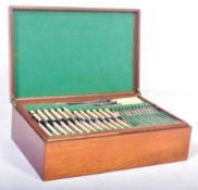 EDWARDIAN ARMY & NAVY STORES CANTEEN OF CUTLERY