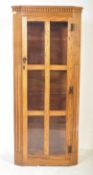 20TH CENTURY OAK CHINA CABINET