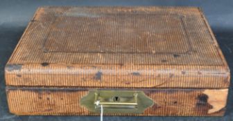 19TH CENTURY VICTORIAN BOOK FORM WRITING CAMPAIGN SLOPE BOX
