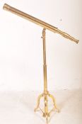 19TH CENTURY BRASS ROSS OF LONDON LIBRARY TELESCOPE