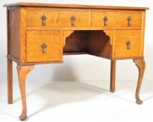 20TH CENTURY JACOBEAN REVIVAL OAK LOWBOY DRESSING CHEST