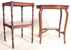 REGENCY REVIVAL MAHOGANY OCCASIONAL TABLE WITH ANOTHER