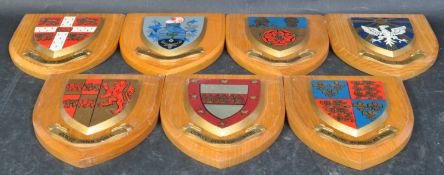 ARMORIAL WALL MOUNTED BRITISH COATS OF ARM PLAQUES