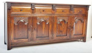 JACOBEAN REVIVAL OAK SIDEBOARD