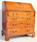 GEORGE III 19TH CENTURY MAHOGANY WRITING BUREAU DESK