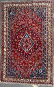 VINTAGE MID 20TH CENTURY PERSIAN ISLAMIC QASHQAI FLOOR RUG