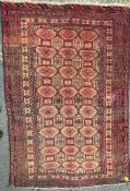 VINTAGE MID 20TH CENTURY AFGHAN BUKHARA FLOOR RUG