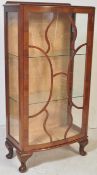TURNIDGE OF LONDON - WALNUT DISPLAY CABINET