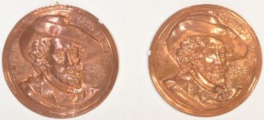 PETRUS PAULUS RUBENS - WALL HANGING COPPER PLATES