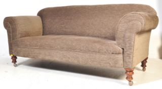 VICTORIAN 19TH CENTURY MAHOGANY CHESTERFIELD SOFA