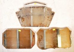 ASSORTMENT OF ART DECO MIRRORS OF VARIOUS SHAPES