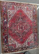 MID 20TH CENTURY PERSIAN ISLAMIC HARIZ STYLE RUG