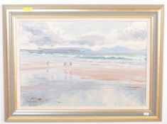 SHEILA MACLEOD ROBERTSON - OIL ON BOARD SEASCAPE PAINTING