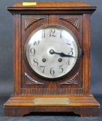 EARLY 20TH CENTURY MAHOGANY GERMAN MANTEL CLOCK