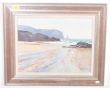 SHEILA MACLEOD ROBERTSON - OIL ON BOARD SEASCAPE PAINTING