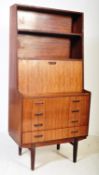 MID CENTURY RETRO TEAK STUDENT BUREAU CHEST OF DRAWERS