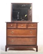 STAG MAHOGANY MINSTREL DRESSING CHEST OF DRAWERS