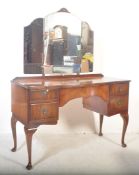 QUEEN ANNE REVIVAL MAHOGANY DRESSING TABLE