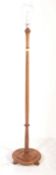 EDWARDIAN MAHOGANY FLOOR STANDING STANDARD LAMP