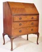 1930S QUEEN ANNE RIVIVAL WALNUT WRITING DESK
