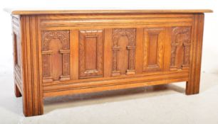 JACOBEAN REVIVAL OAK OLD CHARM / WOOD BROS TYPE COFFER