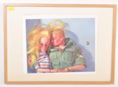 20TH CENTURY PRINT OF BARBIE DOLL & KEN