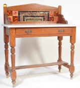 EARLY 20TH CENTURY MARBLE TOPPED WASH STAND