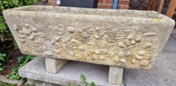 VINTAGE 20TH CENTURY COMPOSITE CONCRETE PLANTER