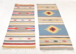 PAIR OF VINTAGE KILIM RUNNER RUGS