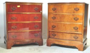 PAIR OF REGENCY REVIVAL MAHOGANY BEDSIDE CABINETS