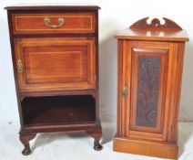 EDWARDIAN MAHOGANY BEDSIDE CABINET