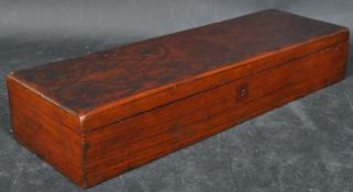 19TH CENTURY MARQUETRY INLAID WORK BOX - PEN BOX