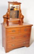 EDWARDIAN SATIN WALNUT DRESSING CHEST