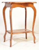 EDWARDIAN MAHOGANY SIDE - LAMP OCCASIONAL TABLE