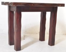 20TH CENTURY MAHOGANY SOLID WOOD DINING TABLE