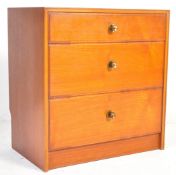 BRITISH MODERN DESIGN - TEAK MID CENTURY CHEST OF DRAWERS