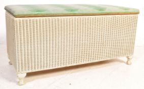 AFTER LLOYD LOOM - WOVEN WICKER OTTOMAN