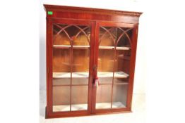 20TH CENTURY REGENCY REVIVAL MAHOGANY BOOKCASE
