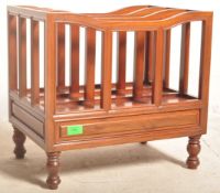 VINTAGE CHINESE ORIENTAL HARDWOOD CANTERBURY MAGAZINE RACK