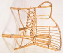 RETRO VINTAGE MID 20TH CENTURY BAMBOO ARMCHAIR