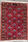 A 20TH CENTURY THICK PERSIAN / ISLAMIC BIDJAR RUG