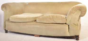 EARLY 20TH CENTURY CHESTERFIELD STYLE VELVET SOFA