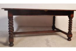 EARLY 20TH CENTURY OAK DINING TABLE & CHAIRS