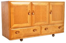 ERCOL MODEL 366 BEECH AND ELM SIDEBOARD