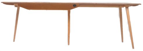 ERCOL GRAND PLANK EXTENDING BEECH AND ELM DINING TABLE