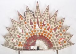 MID CENTURY FAIRGROUND / FUNFAIR HALF STARBURST LIGHT PANEL