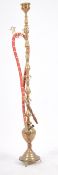 LARGE RETRO MIDDLE EASTERN BRASS HOOKAH PIPE