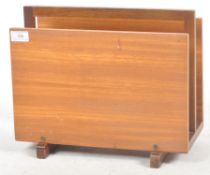RETRO MID CENTURY TEAK MAGAZINE RACK